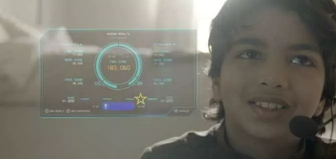 Child with digital screen