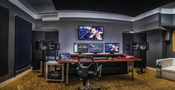 Professional studio setup